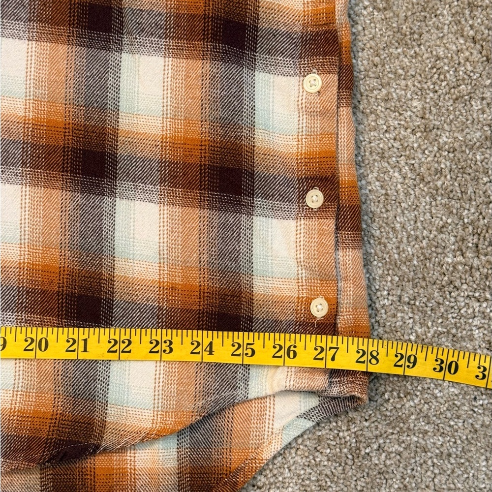 Madewell 100% Warm Plaid and Flannel Button-Down Shirt Sz XXL LAGENLOOK - Picture 8 of 13